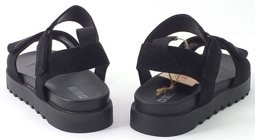 SANDAŁY DAMSKIE NA PLATFORMIE EKO ZAMSZ BIG STAR NN274700 CZARNE 39 na Arena.pl