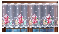 Zazdrostka firana kuchenna ŚWIĄTECZNA Mikołaj RENIFER Boże Narodzeni 150x70