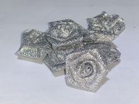 Różyczki metaliczne RM-01 srebrne (10szt)