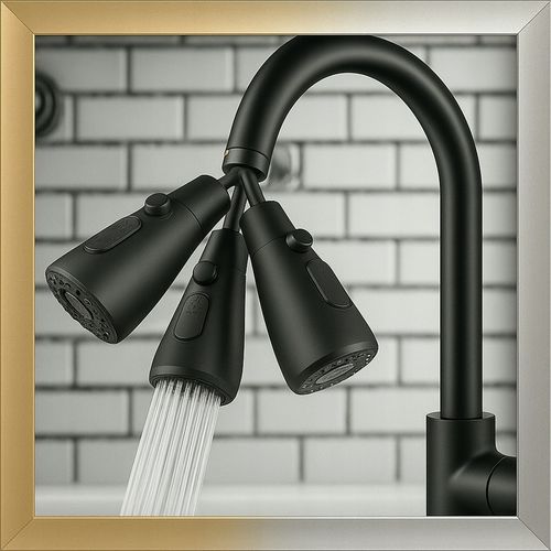 PRZEDŁUŻACZ KRANU KUCHENNEGO AERATOR PERLATOR 3 FUNKCJE 360° CZARNY LOFT 2s na Arena.pl