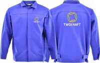BLUZA Z HAFTEM TWOIM LOGO trudnopalna odzież robocza firmowa DLA SPAWACZA
