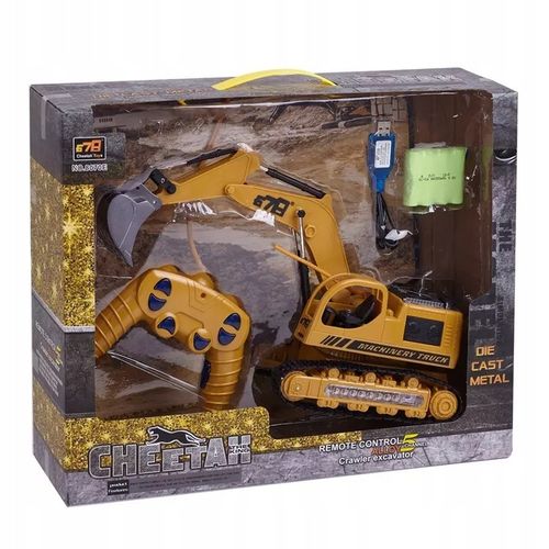 DUŻA KOPARKA ZDALNIE STEROWANA ŚWIATŁO LED PILOT RUCHOME RAMIĘ ŁYŻKA-METAL na Arena.pl