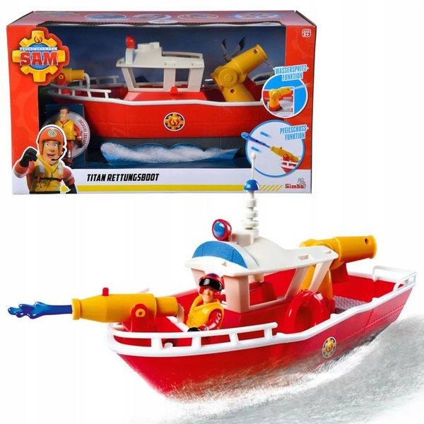 SIMBA Strażak Sam Łódź strażacka Tytan zdjęcie 2