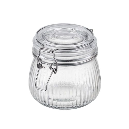 Pojemnik szklany hermetyczny słoik z klamrą 500 ml silikonowa uszczelka na Arena.pl
