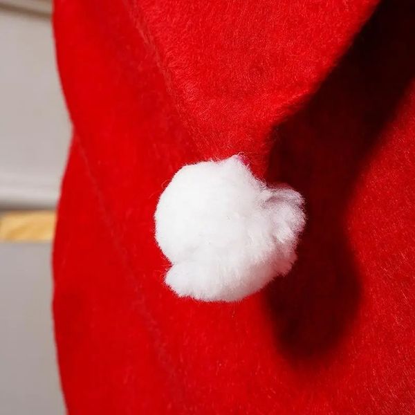 POKROWIEC NA KRZESŁO CZAPKA MIKOŁAJA POKROWCE NA KRZESŁA ŚWIĄTECZNE 6szt HQ zdjęcie 16