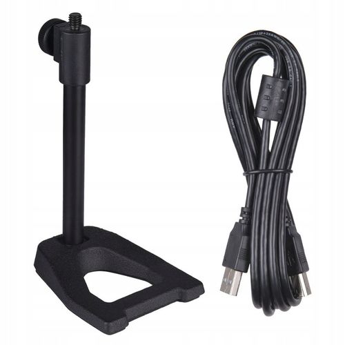 MIKROFON POJEMNOŚCIOWY USB + STATYW UCHWYT POP FILTR KOSZ DNA PODCAST 700 na Arena.pl