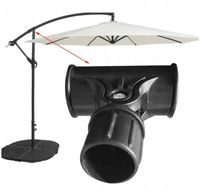 CZĘŚĆ ZAMIENNA WSPORNIK KIEROWNICY PARASOLA ZEWNĘTRZNEGO WYTRZYMAŁE