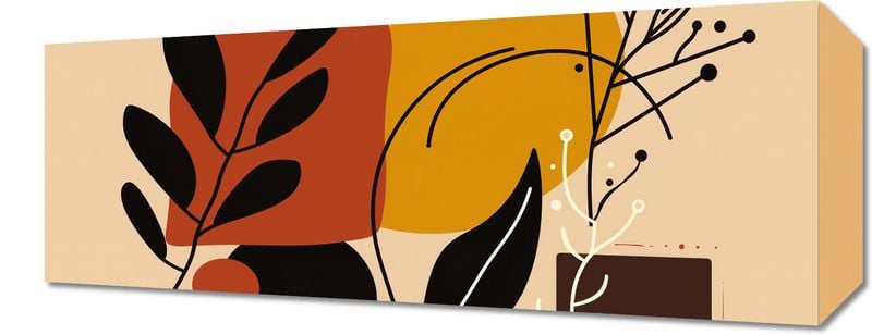 Obraz 50x20cm Ciepłe Kontury zdjęcie 1