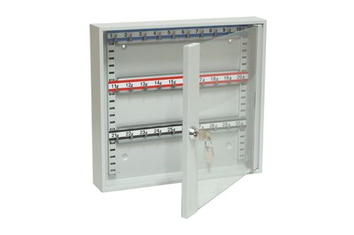 Szafka na klucze SKR 30/S z haczykami ruchomymi przeszklona LEOMAR na Arena.pl