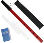 Flażolet flet prosty sopranowy szkolny D Pokrowiec nuty KERA AUDIO CZERWONY