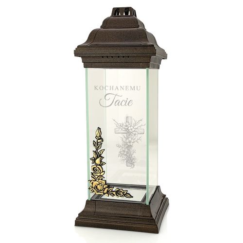 ZNICZ Lampion z GRAWEREM dla TATY na GRÓB na Arena.pl