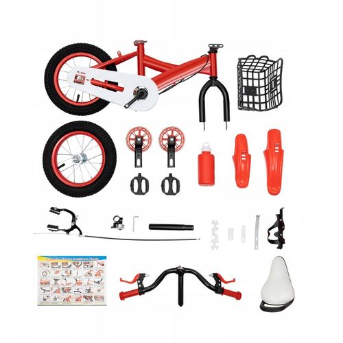 Rower dziecięcy 12 cali czerwony na Arena.pl