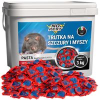 Silna Trutka Trucizna na Szczury Myszy Gryzonie Pasta Niebieska No-Pest 3kg