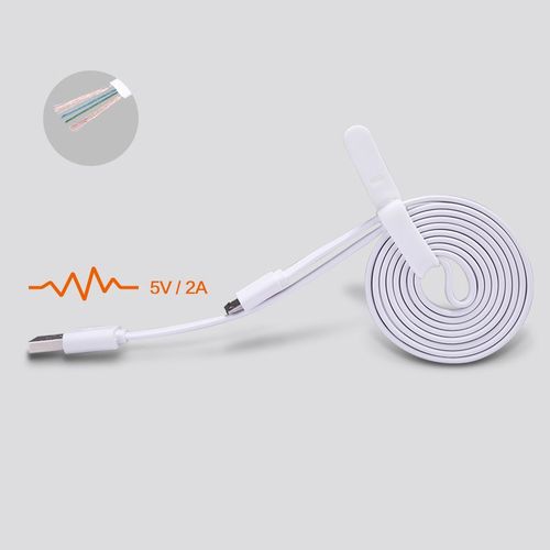 Nillkin płaski kabel micro USB 1.2M 2A czarny na Arena.pl