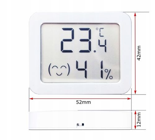 Najmniejszy Czujnik Sensor Temperatury Wilgotności LCD Zigbee Tuya #Export na Arena.pl
