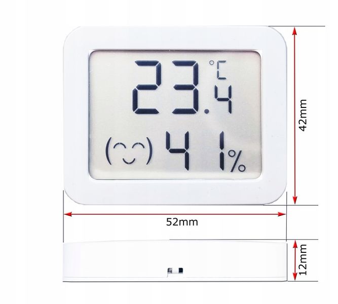 Najmniejszy Czujnik Sensor Temperatury Wilgotności LCD Zigbee Tuya #Export zdjęcie 8