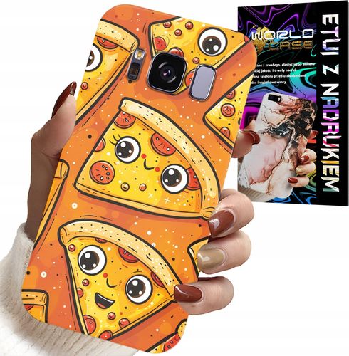 ETUI DO SAMSUNG GALAXY S8 - SŁODKIE UŚMIECHNIĘTE PIZZE CASE + FOLIA na Arena.pl