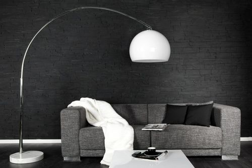 Lampa podłogowa Bow biała regulowana D2 na Arena.pl