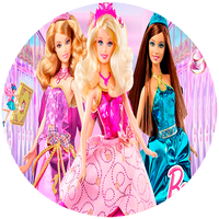 Opłatek na tort Barbie