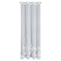 Firana JULIA 140X250 cm biały haft przelotki poliester Eva Minge