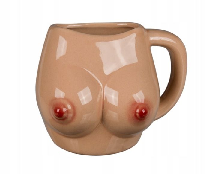 KUBEK ceramiczny PIERSI - cycki BIUST - dla faceta zdjęcie 3
