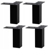 4x NÓŻKA MEBLOWA CZARNA NÓŻKA METALOWA DO SZAFKI NOGI DO SOFY LOFT
