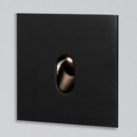 Schodowa lampa podtynkowa Lesel 001 L 100101203 Elkim LED 1W 4000K do holu czarna