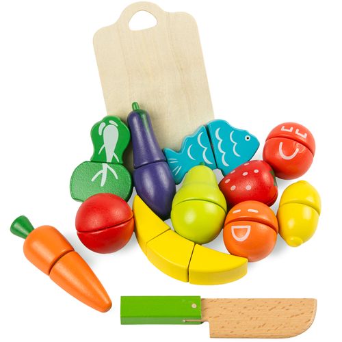 Zestaw drewnianych warzyw i owoców rzep na Arena.pl