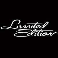 Naklejka Stylowy Napis Kursywa Biały Limited Edition White Ozdoba Tuning