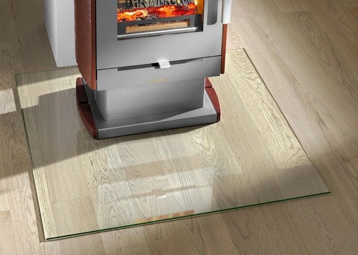 Podstawa szklana hartowana - szyba pod Piec lub Kominek 80x60 cm zdjęcie 3