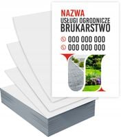 Ulotki A6 100 szt firmowe reklamowe BRUKARSTWO + PROJEKT GRATIS