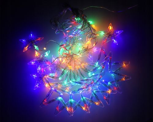 kurtyna świetlna 138 led zewnętrzne multikolor girlanda światełka na Arena.pl