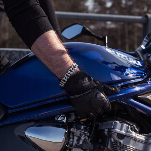 Bransoletka męska łańcuch motocyklowy prezent dla motocyklisty BLINGART na Arena.pl