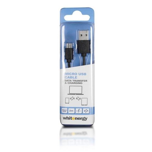Kabel micro USB transfer ładowanie 200cm czarny na Arena.pl