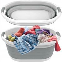 MISKA SKŁADANA SILIKONOWA KOSZ NA PRANIE BIELIZNĘ WANIENKA DLA DZIECKA 53CM