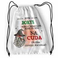 Plecak Dla Borysa Sportowy Szkolny Worek Torba Z Nadrukiem Ze Zdjęciem
