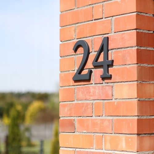 numer domu. numer na dom. cyfry na dom. tablica na dom. 3D premium grafit 7 na Arena.pl