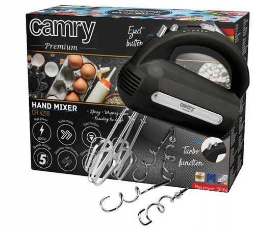 MIKSER RĘCZNY ROBOT KUCHENNY 800W 5 BIEGÓW TURBO na Arena.pl