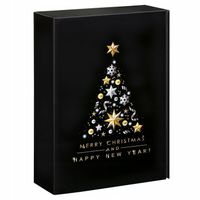 PUDEŁKO NA WINO ZESTAWY PREZENTOWE UPOMINKI BEST CZARNE 3PV 360x250x95mm