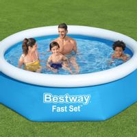 Emaga Bestway Nadmuchiwany basen Fast Set, okrągły, 244 x 66 cm, 57265
