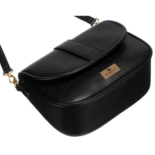 mała, czarna torebka damska na ramię ze skóry ekologicznej - peterson na Arena.pl