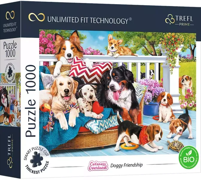 Puzzle 1000 elementów. Doggy Love zdjęcie 1