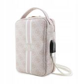2 x Torba organizer Guess 4G Printed Stripes - różowa