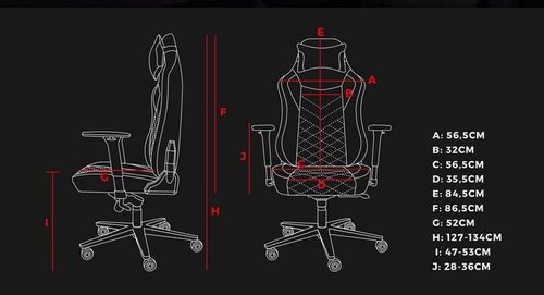 Fotel Gamingowy Biurowy Komputerowy GENESIS Nitro 890 G2 Czarny na Arena.pl