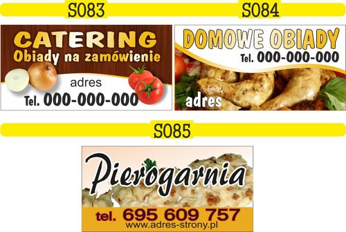 Gotowe banery BANER SKLEP SPOŻYWCZY projekt 130cm na Arena.pl