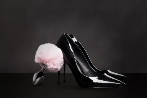 ouch! by shots metalowy korek z puszystym ogonem kroliczka, srebrny na Arena.pl