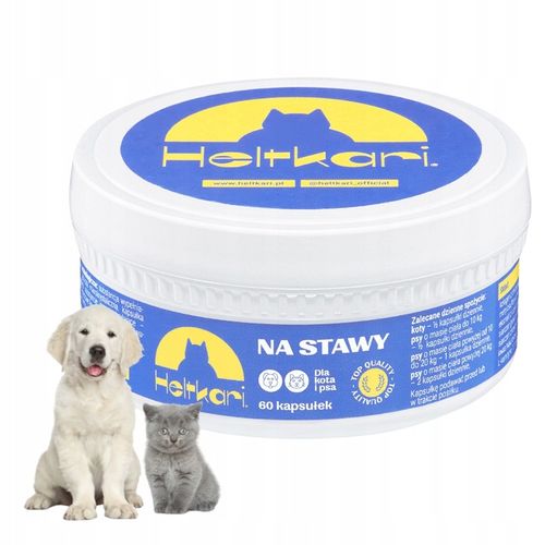 Heltkari na stawy 60 kapsułek dla psa kota msm kolagen complex zwierząt na Arena.pl