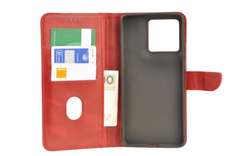 Etui portfel Wallet do Motorola Edge 70 czerwony zdjęcie 3