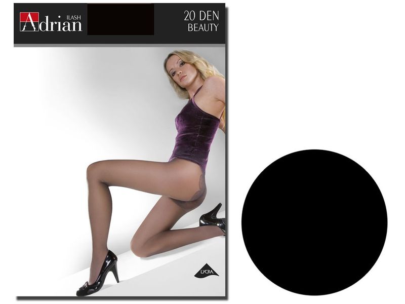 Rajstopy 20 den gładkie Beauty Adrian Nero 4 zdjęcie 1