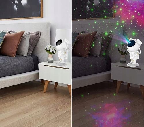 PROJEKTOR GWIAZD ASTRONAUTA Lampka Nocna Rzutnik Dla Dzieci Led LASER PILOT na Arena.pl